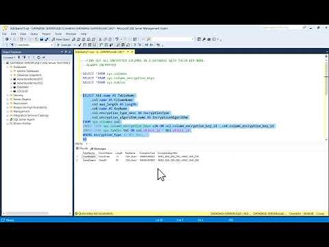 Find Out All Encrypted Columns in a Database with Their Key Name