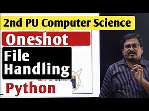 PUC 2 Computer Science | One-Shot Lecture | File handling in Python | SimplifiedMinds