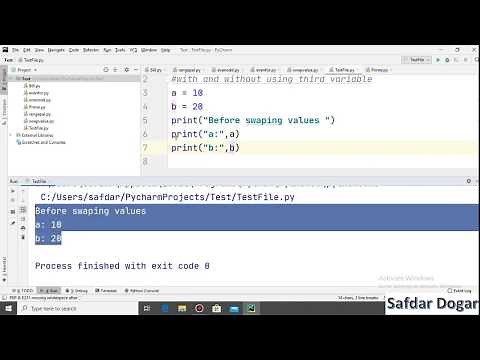 Python Program to Swap Two Number With and Without Using Third Variable | Python Programming