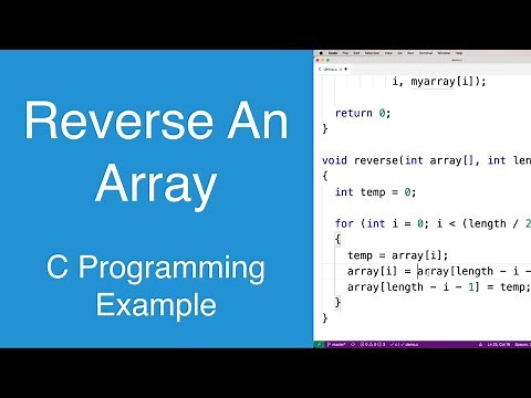 Reverse An Array | C Programming Example