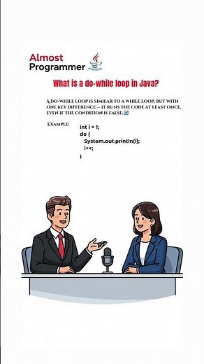 Do While Loop in Java Explained in 40 Seconds 🔄 | Java Tutorial for Beginners #shorts