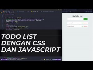 TUTORIAL TODO LIST MENGGUNAKAN HTML, CSS DAN JAVASCRIPT