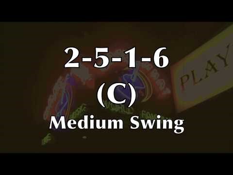 Medium Swing Jazz Backing Track (2-5-1-6 in C)