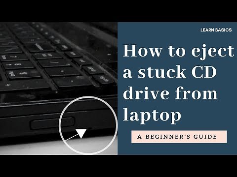 How to eject a stuck CD drive from laptop | eject stuck CD | eject CD