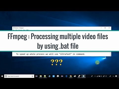 FFmpeg command to process multiple Video Files using batch file