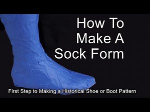 How to Make shoe or boot patterns using a sock