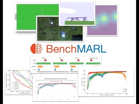 Multi-agent simulation and learning in BenchMARL and TorchRL