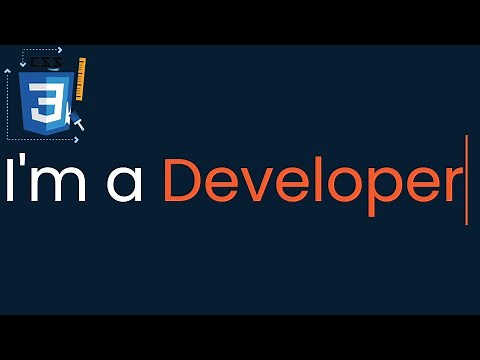 CSS Text Typing Animation | HTML & CSS