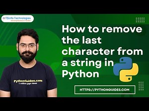 How to remove the last character from a string in Python | Remove the Last character from a string