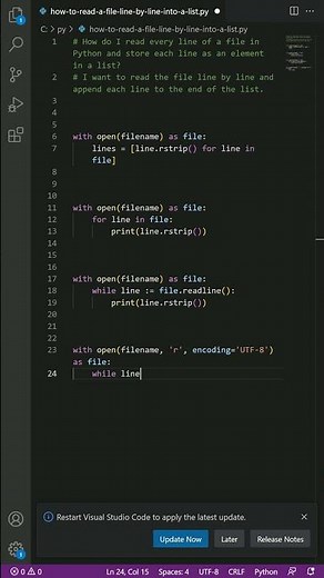 python - How to read a file line-by-line into a list?