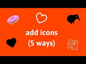 5 ways to add icons to websites | HTML | CSS