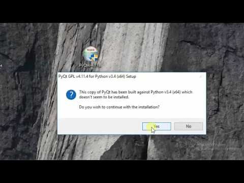 Python PyQt :Install PyQt4 In Windows 10