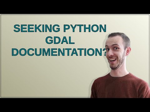 Gis: Seeking Python GDAL documentation?