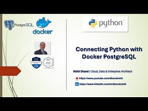 10. Connecting Python with Docker Container PostgreSQL RDBMS