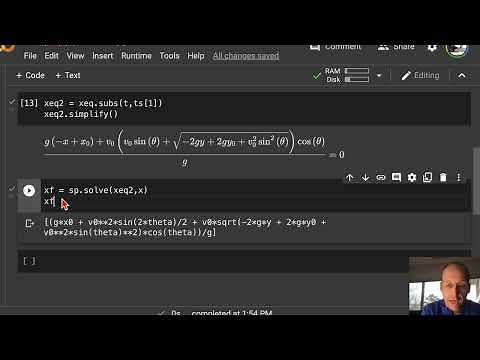 Solving Projectile Motion Problems with Python and SYMPY