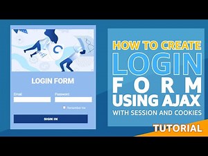 How to Create A Login Form Using Ajax with Session and Cookies | PHP Tutorial