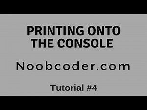 Printing onto the console