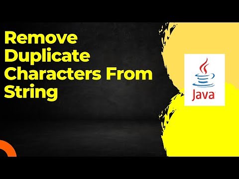 Remove Duplicate Characters From String in Java || Logical Question