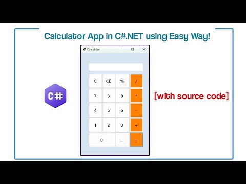 How to Create a Calculator App in C#.NET using 2024 way! [With Source Code]