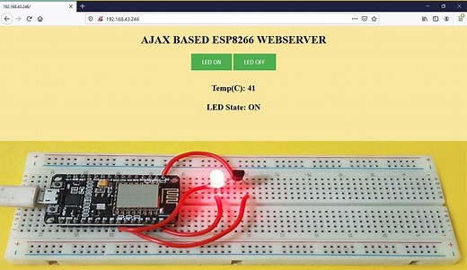 AJAX with ESP8266: Dynamic Web Page Update Without Reloading