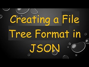 Creating a File Tree Format in JSON