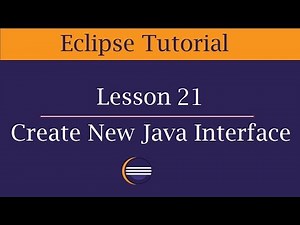 How to create Java Interface in Eclipse | Lesson 21