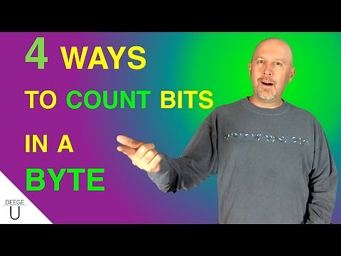 4 ways to count bits in a byte