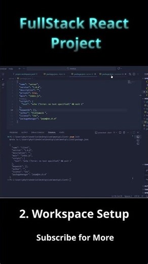 2. Workspace Setup | Meetup - Fullstack React Project 2025