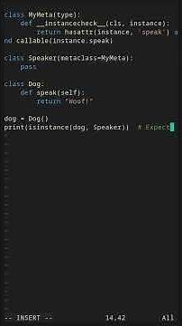 Customizing isinstance with instancecheck #coding #programming #python