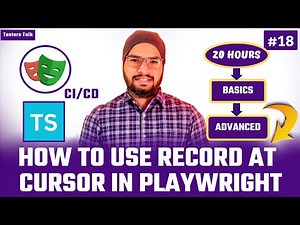 Playwright Typescript #18 How to Use Record At Cursor in Playwright | Playwright Automation Tutorial