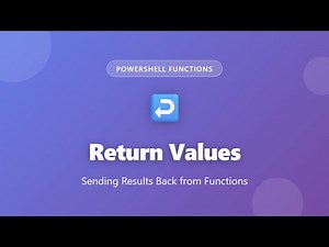 PowerShell Functions: Return Values Explained for Beginners | Send Results Back