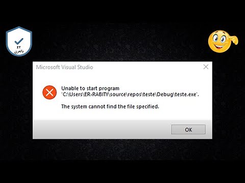 fix error visual studio the system cannot find the file specified\r | visual studio