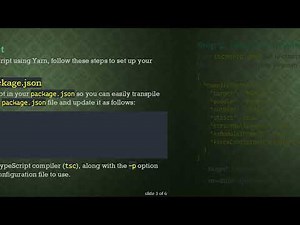 How to Transpile TypeScript to JavaScript with Yarn