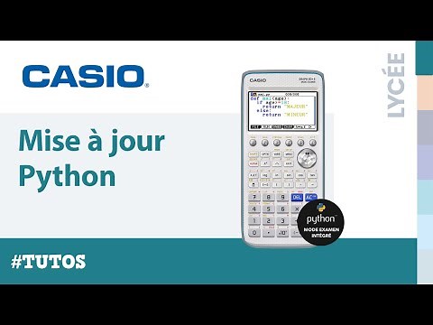 Tutoriel mise à jour PYTHON de la calculatrice CASIO Graph 90+E (version 3.20)