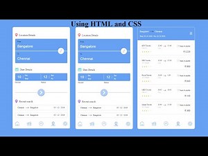 Bus Ticket Booking System using HTML and CSS | Daily CSS | Daily Practice