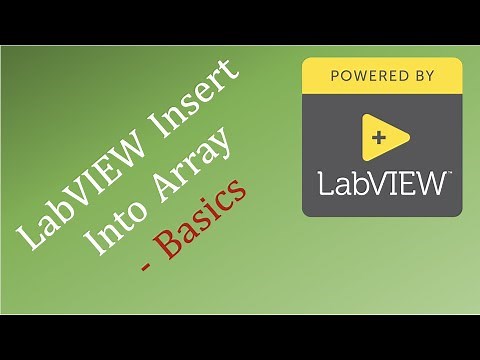 LabVIEW Insert Into Array - Basics