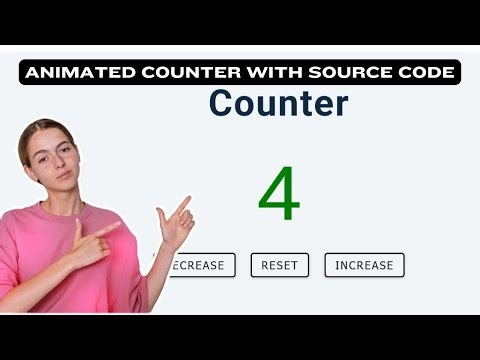 How to design Counter in HTML, CSS and Javascript