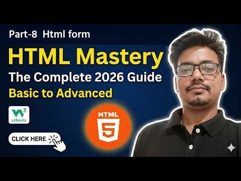 HTML Form Tutorial | Create Forms with Input, Button & Validation | HTML Mastery #codinglife