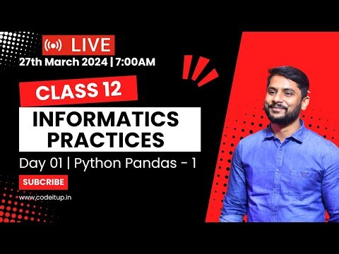 Informatics Practices Class 12 | Python Pandas | Series Object | Day 01