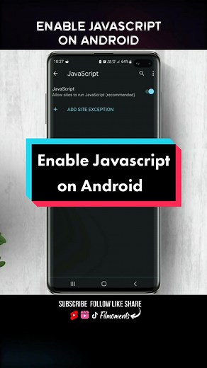 How to Enable Javascript on Android