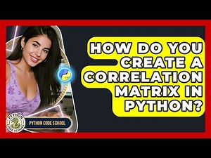 How Do You Create A Correlation Matrix In Python? - Python Code School