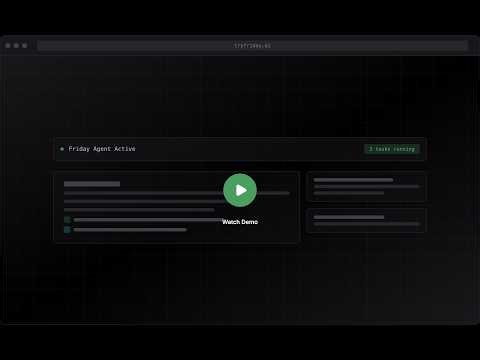 Friday AI Agent - Automate Slack, Jira, GitHub & Ship Real Code