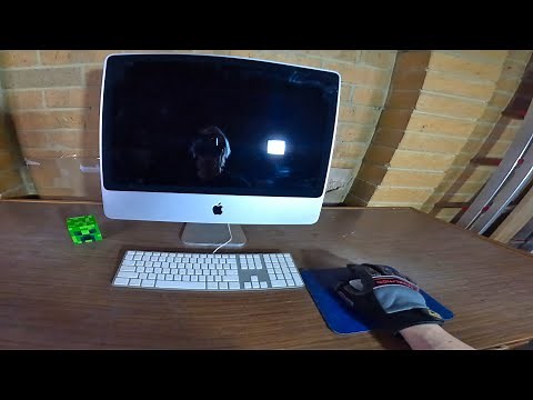 Angry Office Man Destroys iMac Computer