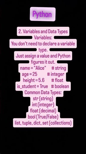 "Python Variables & Data Types 🐍 | Beginners Guide with Examples"