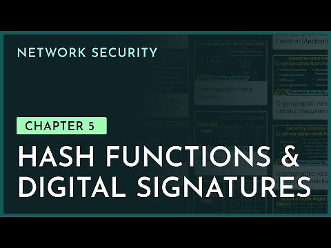 Hash Functions & Digital Signatures | Chapter-5 | Cryptography & Network Security | nesoacademy.org