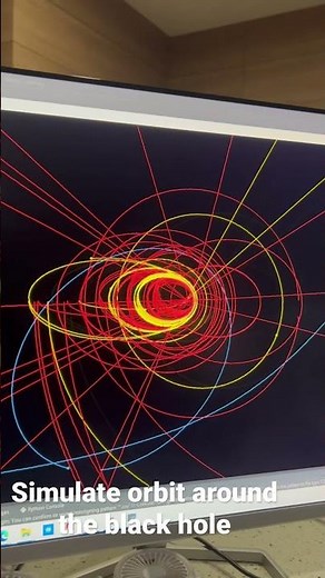 Simulate orbit around black hole using python