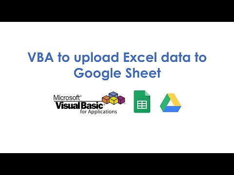 VBA to upload Excel data to Google Sheet