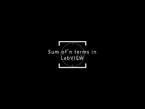 Sum of 'n' natural numbers:(LabVIEW tutorial)