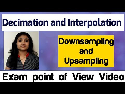 Decimation and Interpolation in DSP| Digital Signal Processing| Downsampling and Upsampling
