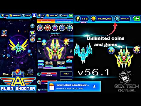 Alien Shooter Galaxy Attack Mod APK // alien shooter Mod APK unlimited money hack version direct